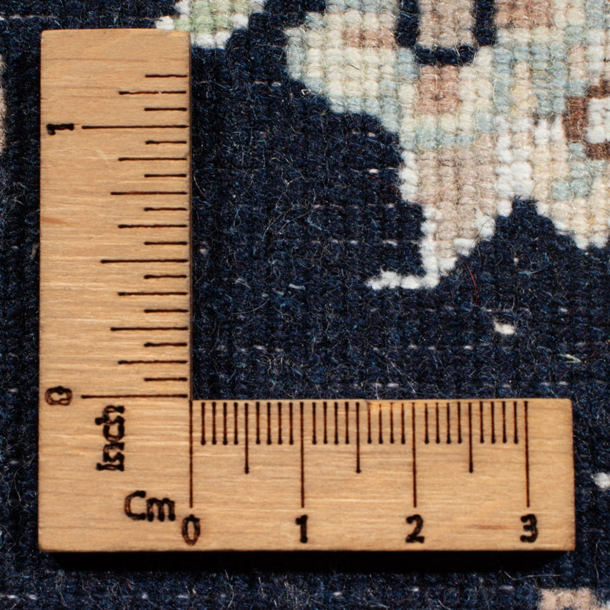 Läufer Perser - Nain - Royal - 204 x 82 cm - dunkelblau