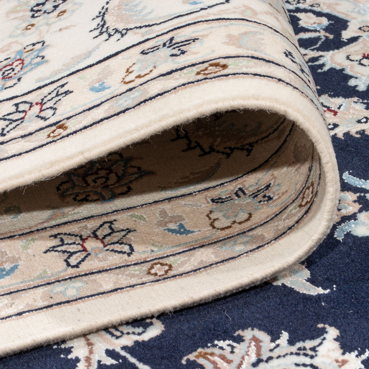 Perserteppich - Nain - Premium - 300 x 247 cm - dunkelblau