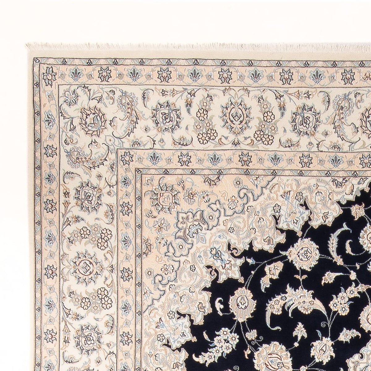 Perserteppich - Nain - Premium - 345 x 247 cm - dunkelblau