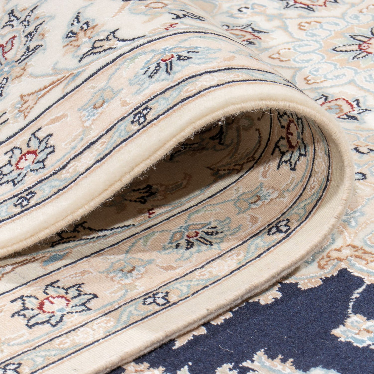 Perserteppich - Nain - Premium - 345 x 247 cm - dunkelblau