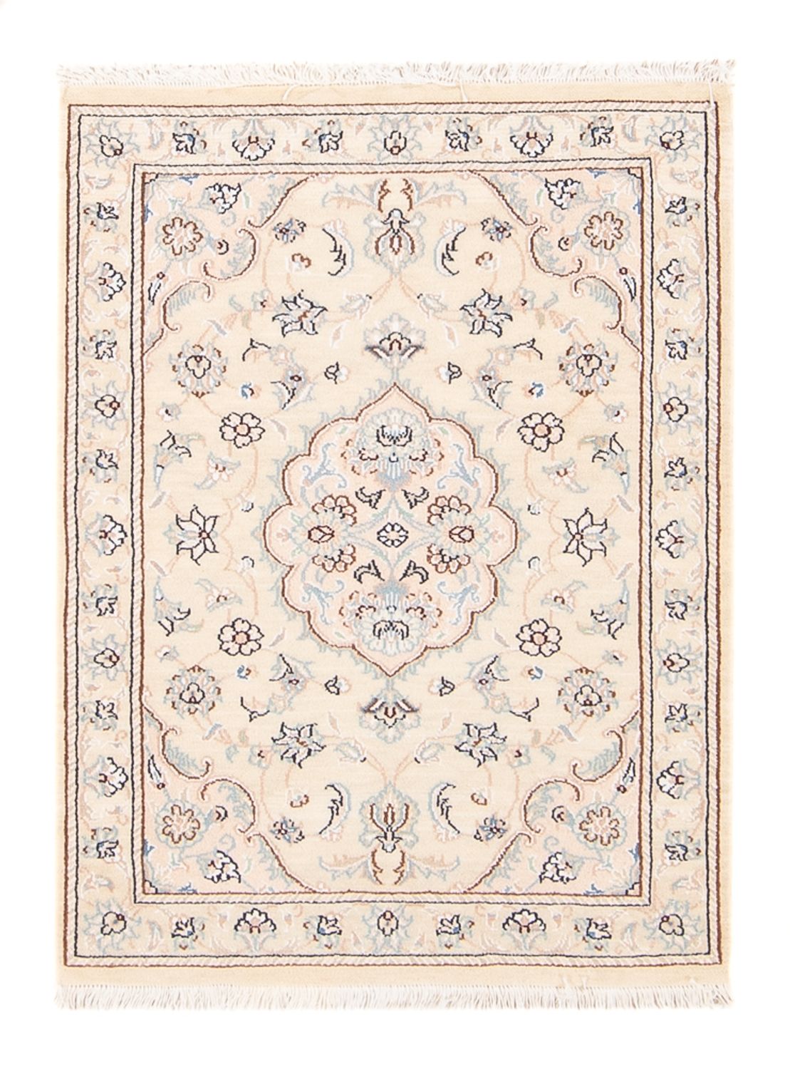Perserteppich - Nain - 90 x 60 cm - beige