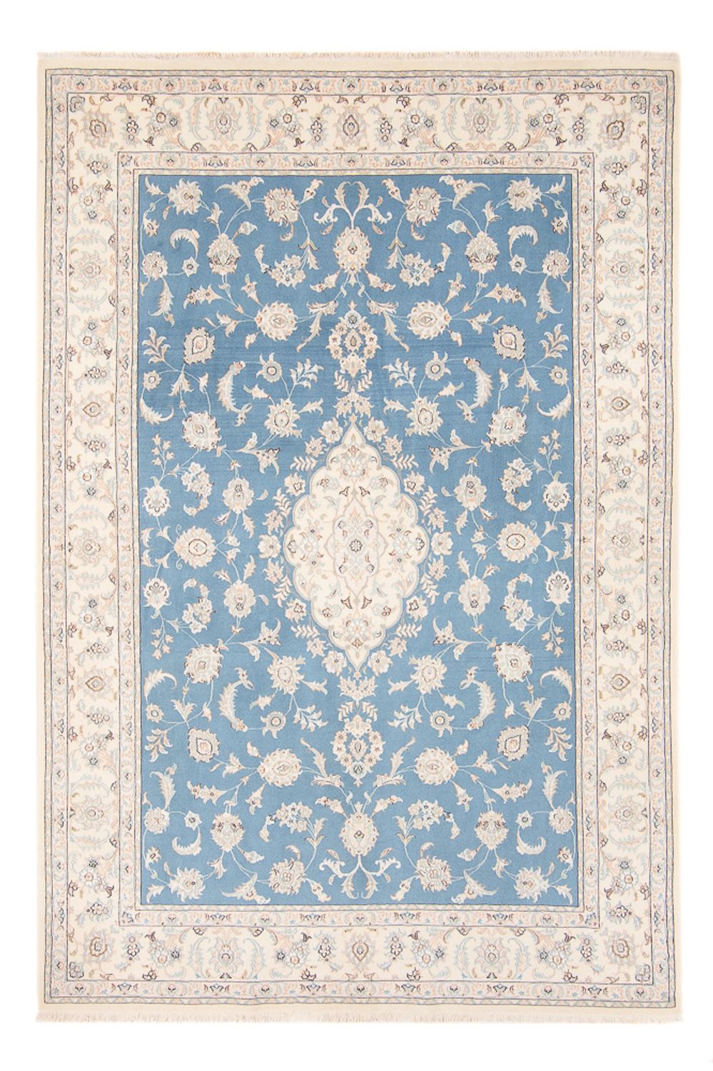 Perserteppich - Nain - 251 x 168 cm - blau