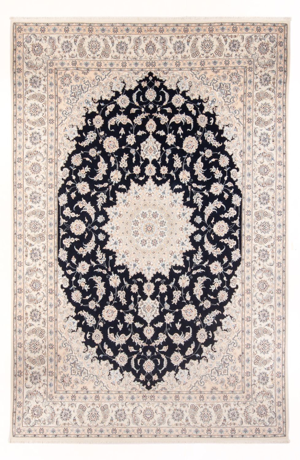 Perserteppich - Nain - Premium - 351 x 247 cm - dunkelblau