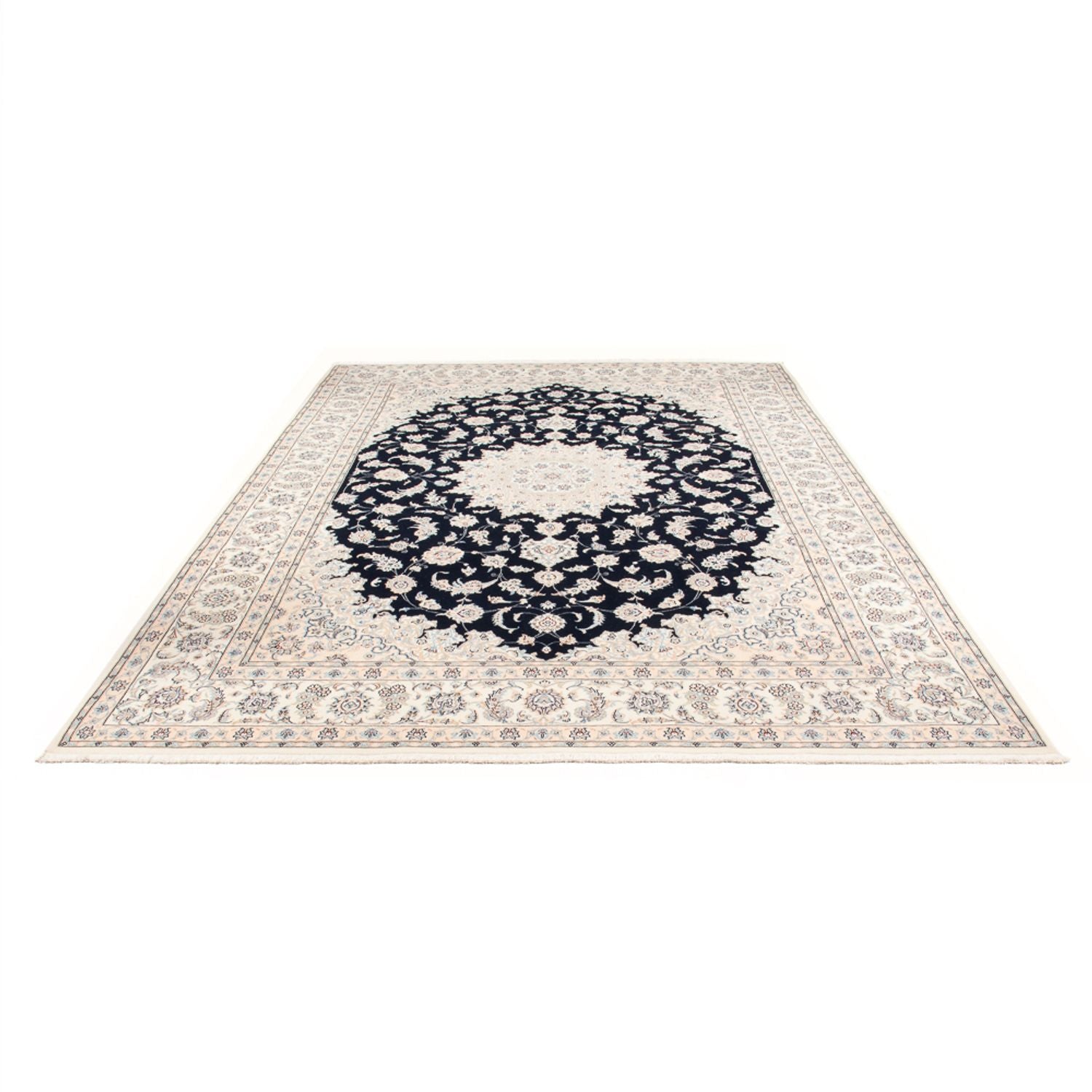 Perserteppich - Nain - Premium - 351 x 247 cm - dunkelblau