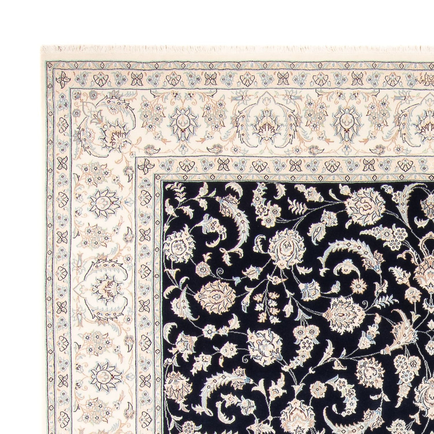 Perserteppich - Nain - 265 x 247 cm - dunkelblau