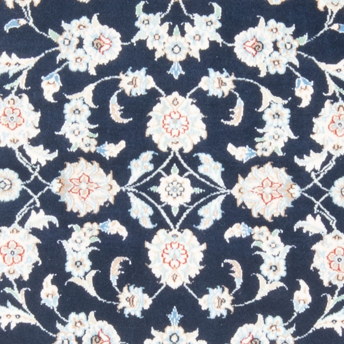 Läufer Perser - Nain - Royal - 203 x 80 cm - dunkelblau