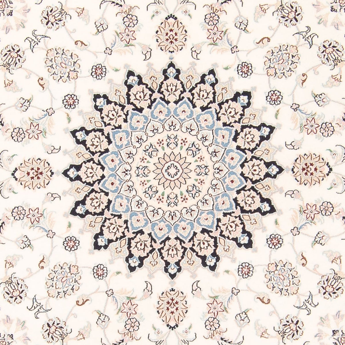 Perserteppich - Nain rund  - 200 x 200 cm - creme