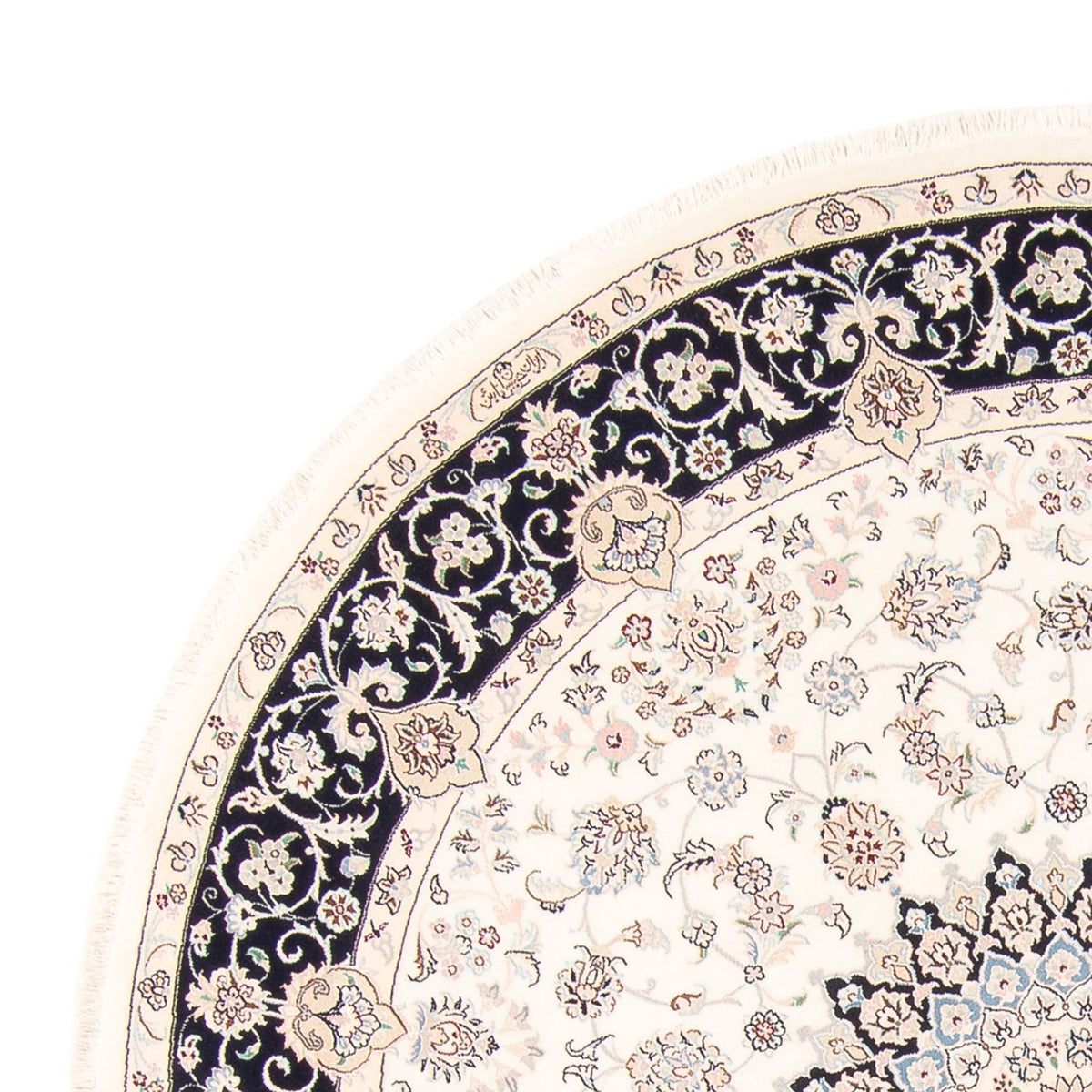 Perserteppich - Nain rund  - 200 x 200 cm - creme