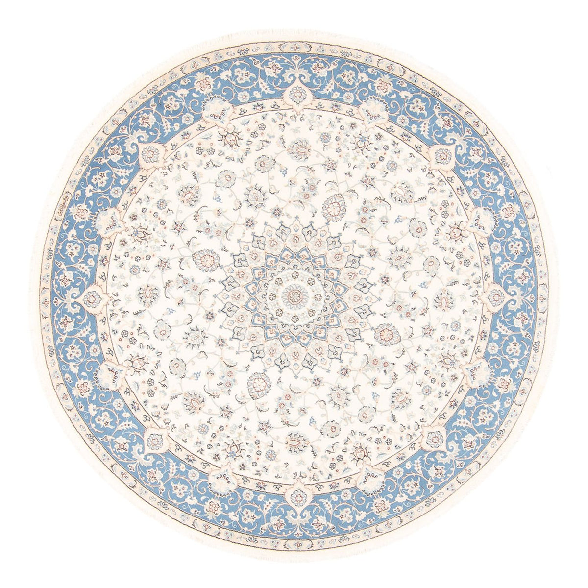 Perserteppich - Nain rund  - 200 x 200 cm - creme