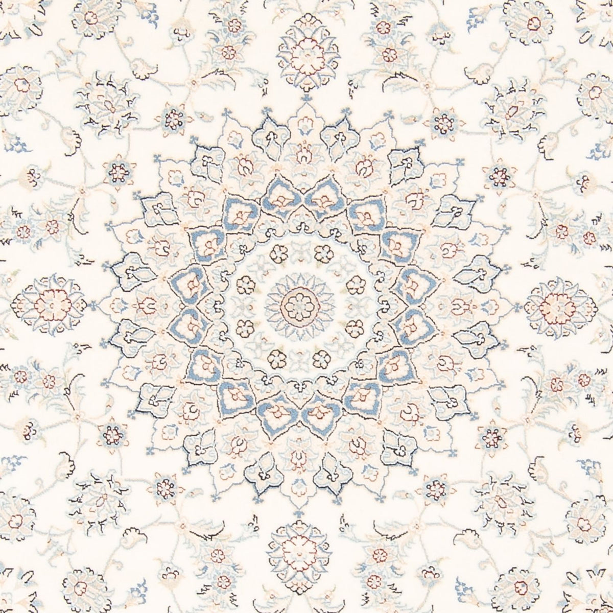 Perserteppich - Nain rund  - 200 x 200 cm - creme