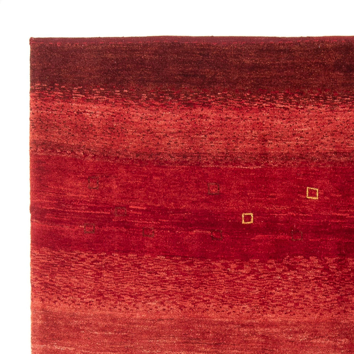 Gabbeh Persisch Teppich 152x183cm - Perserteppich Wollteppich - rot