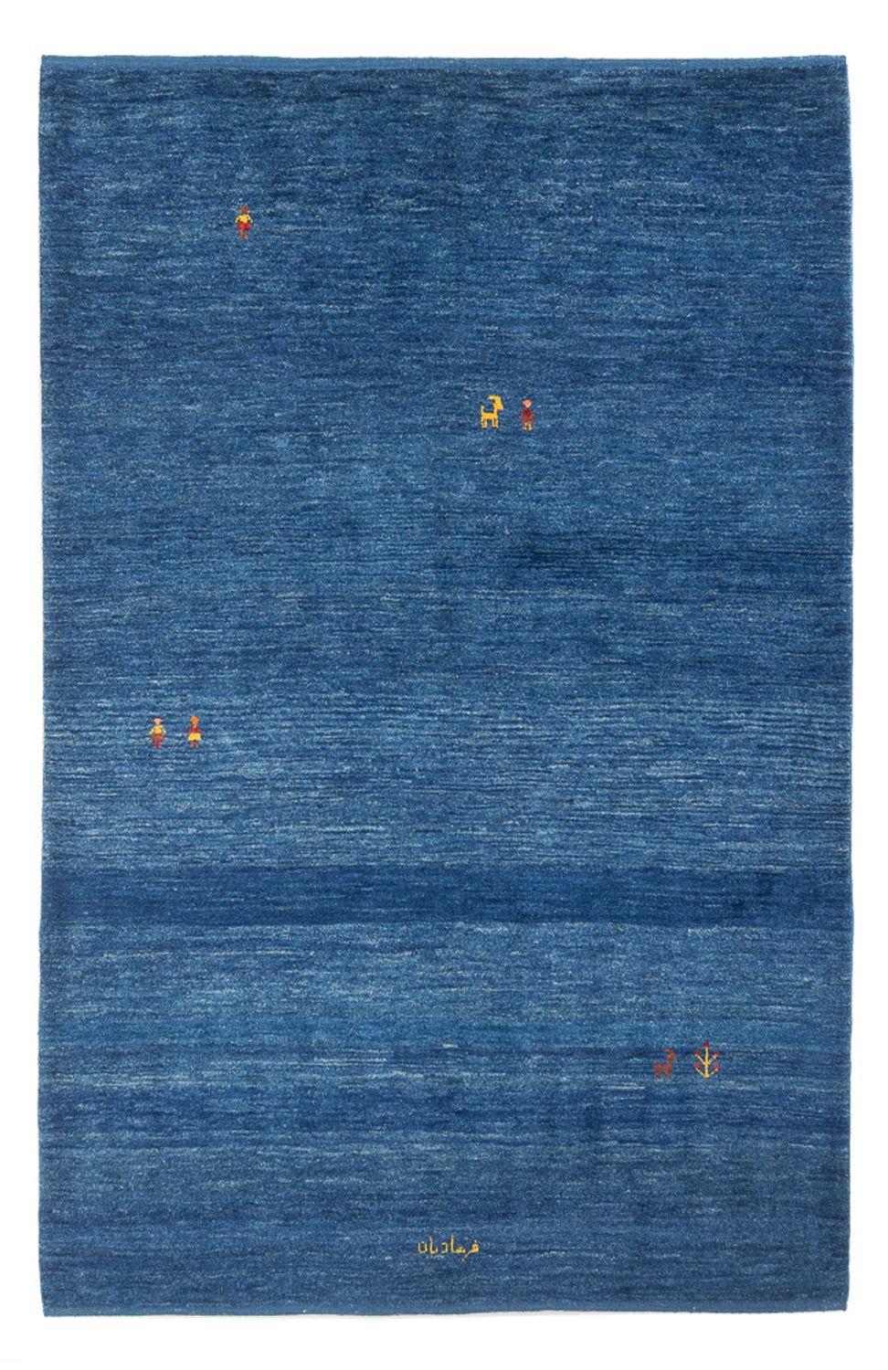 Gabbeh Teppich - Perser - 205 x 145 cm - dunkelblau