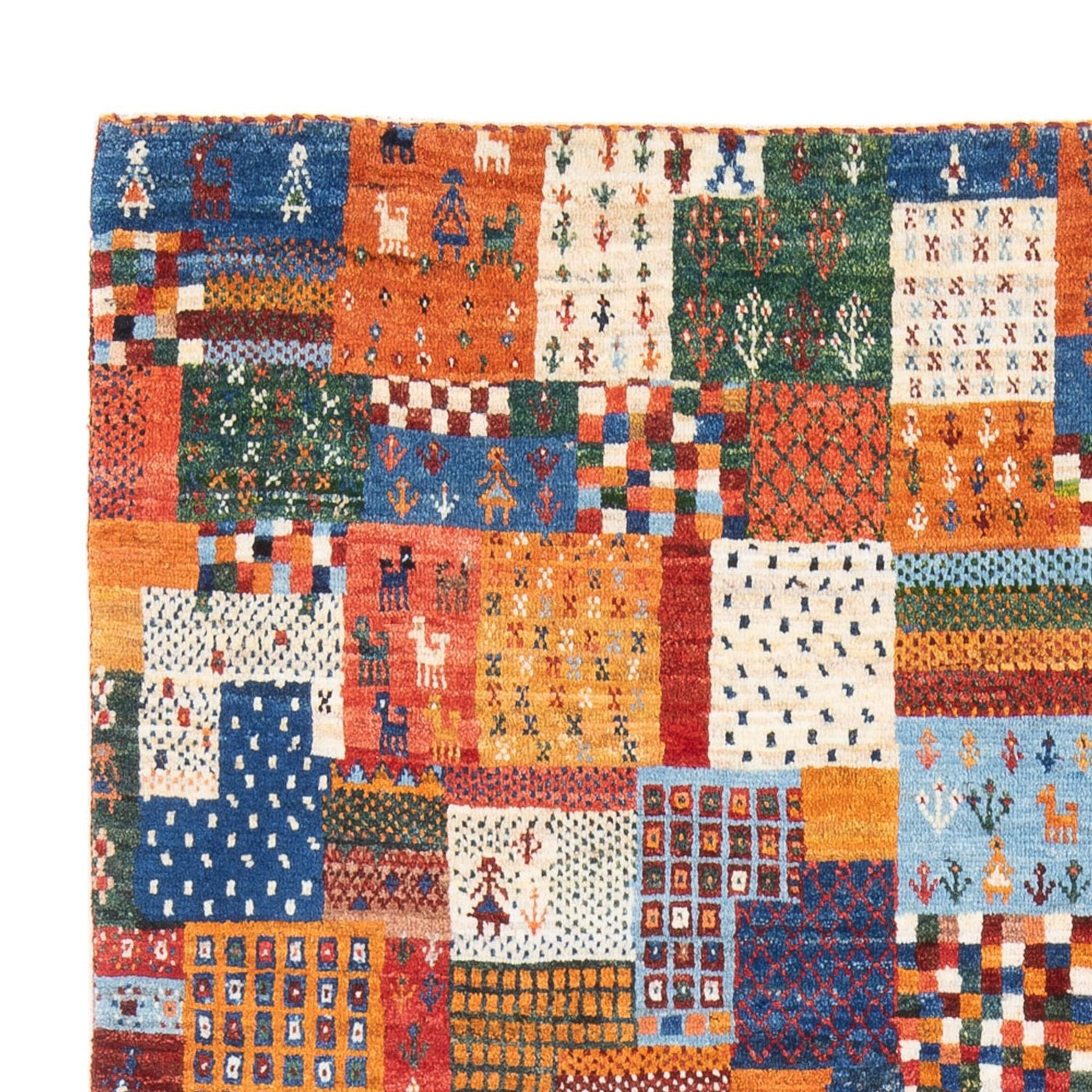 Gabbeh Persisch Teppich 198x148cm - Perserteppich Wollteppich