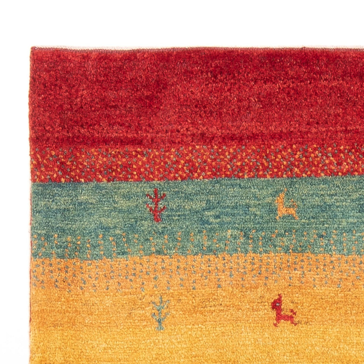 Gabbeh Persisch Teppich 104x151cm - Perserteppich Wollteppich