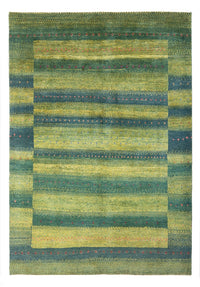 Gabbeh Teppich - Perser - 204 x 148 cm - dunkelgrün