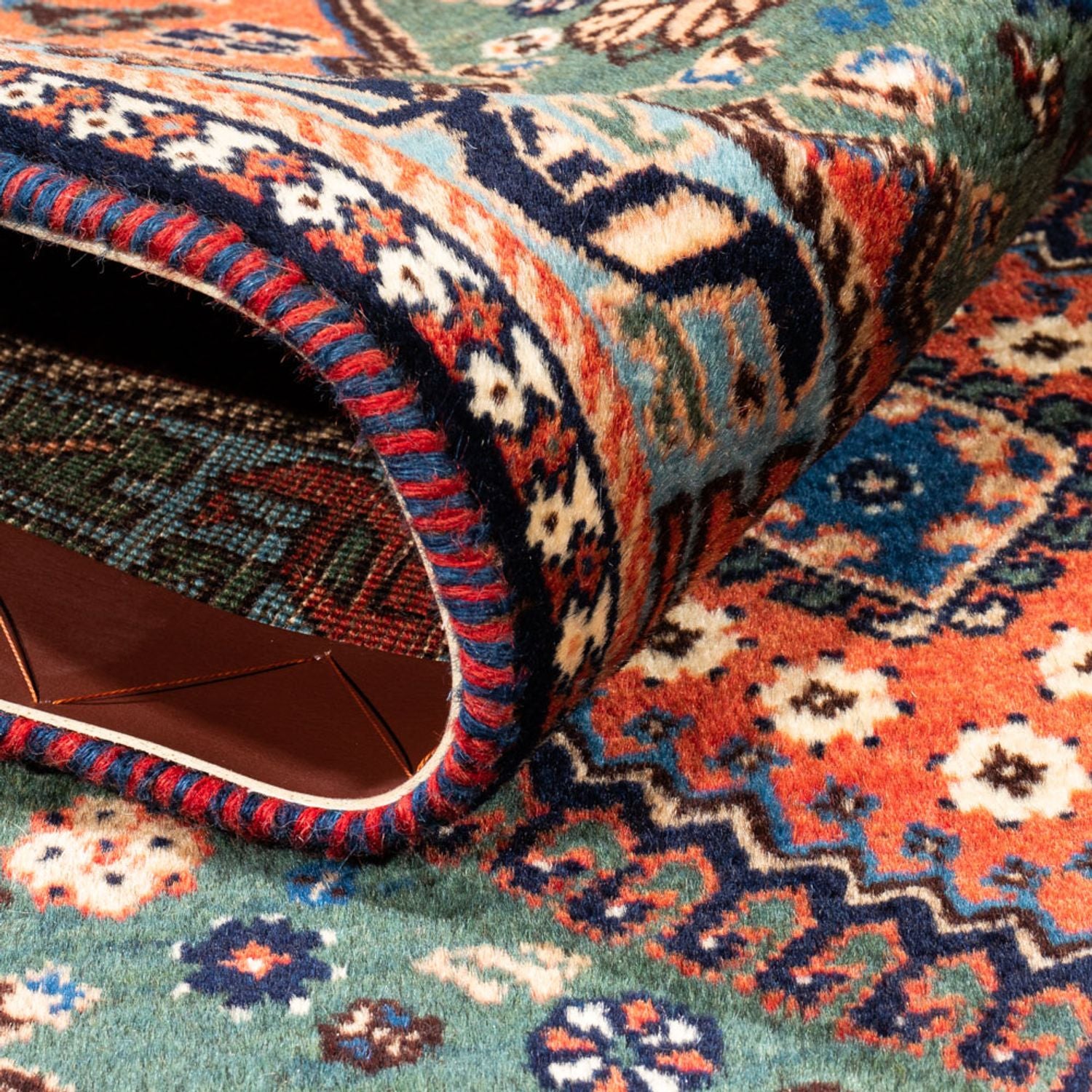 Perserteppich - Nomadic - 130 x 80 cm - grün