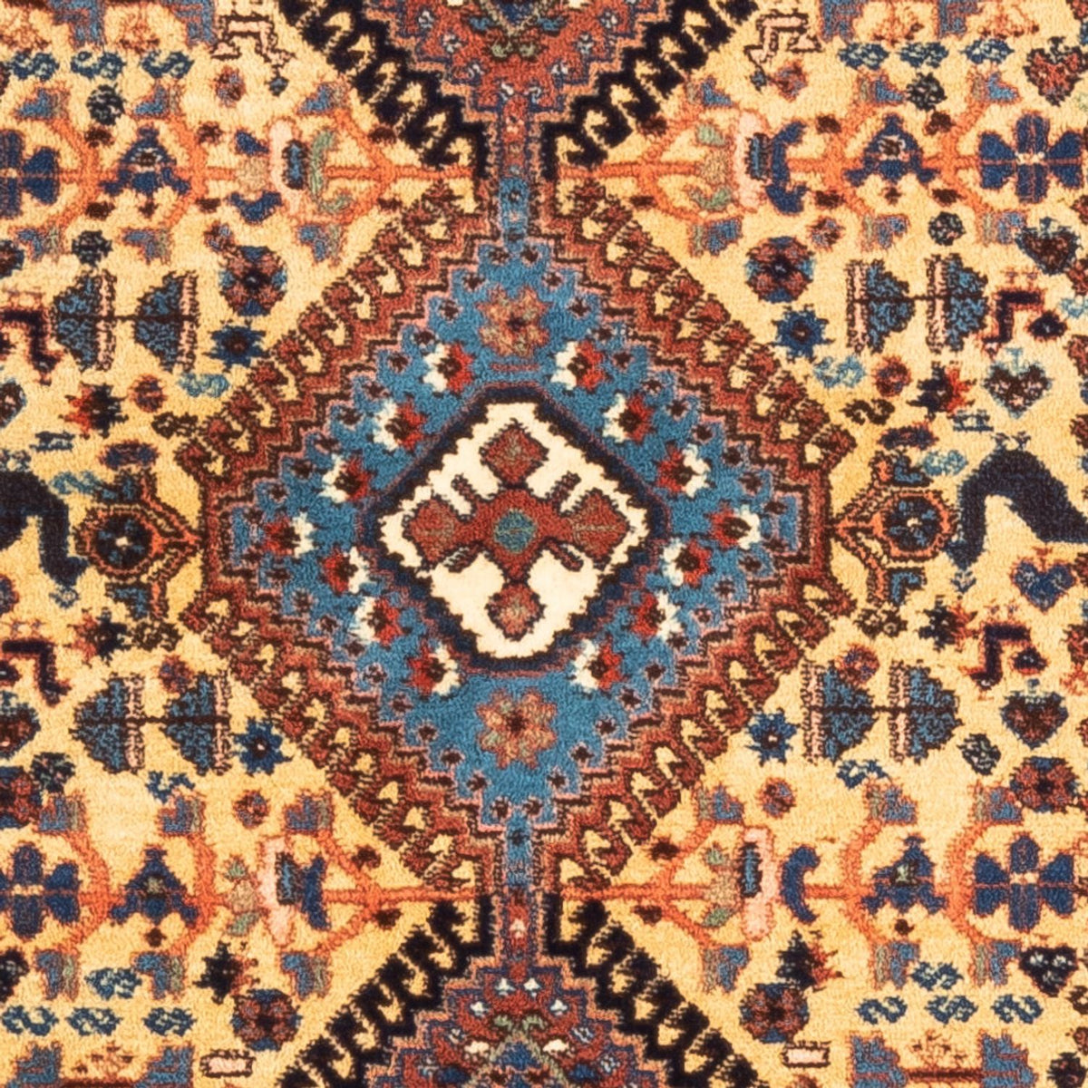 Perserteppich - Nomadic - 132 x 87 cm - gelb