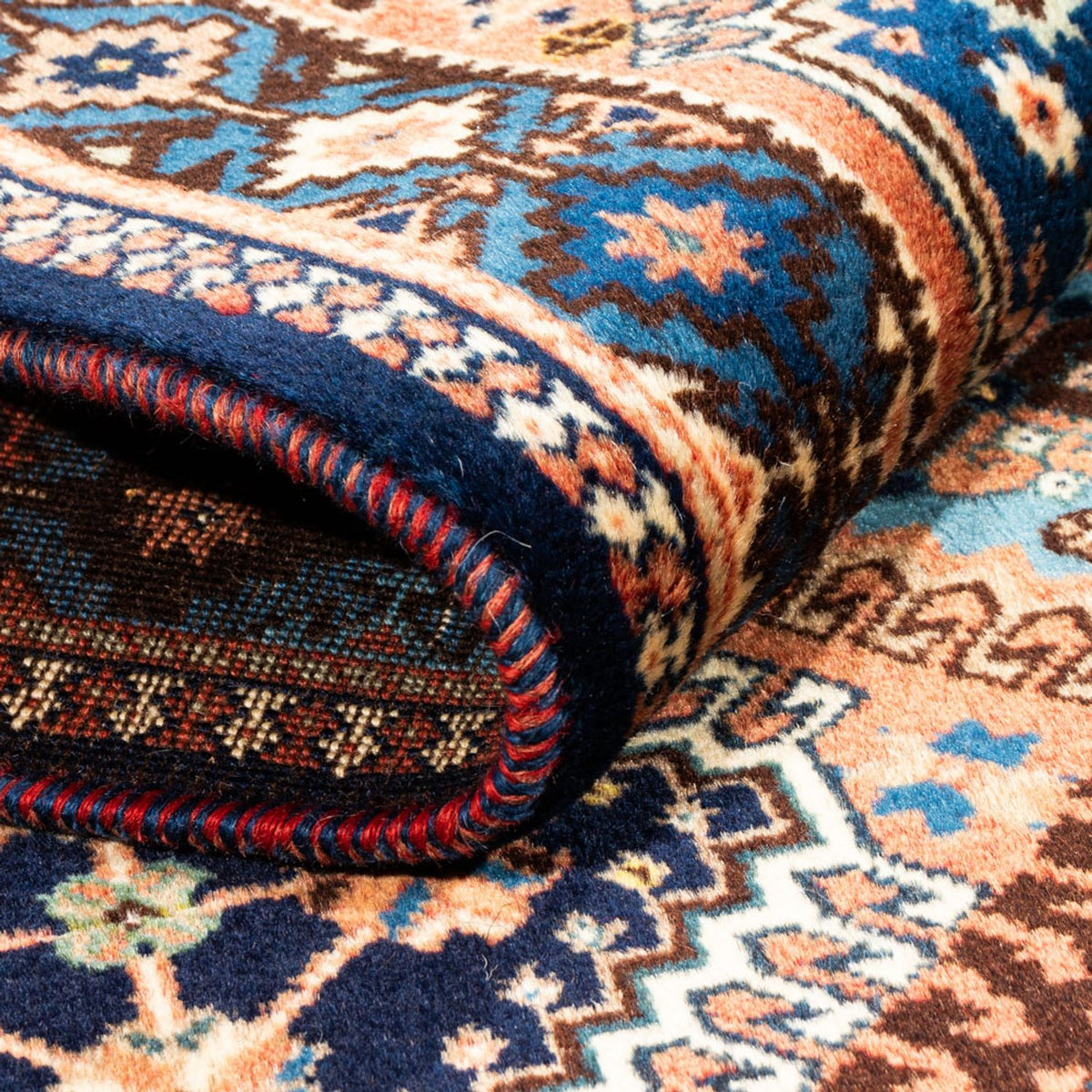 Perserteppich - Nomadic - 130 x 85 cm - rot