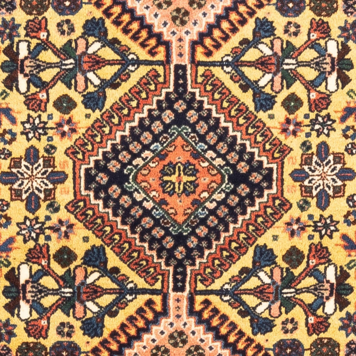 Perserteppich - Nomadic - 123 x 83 cm - gelb