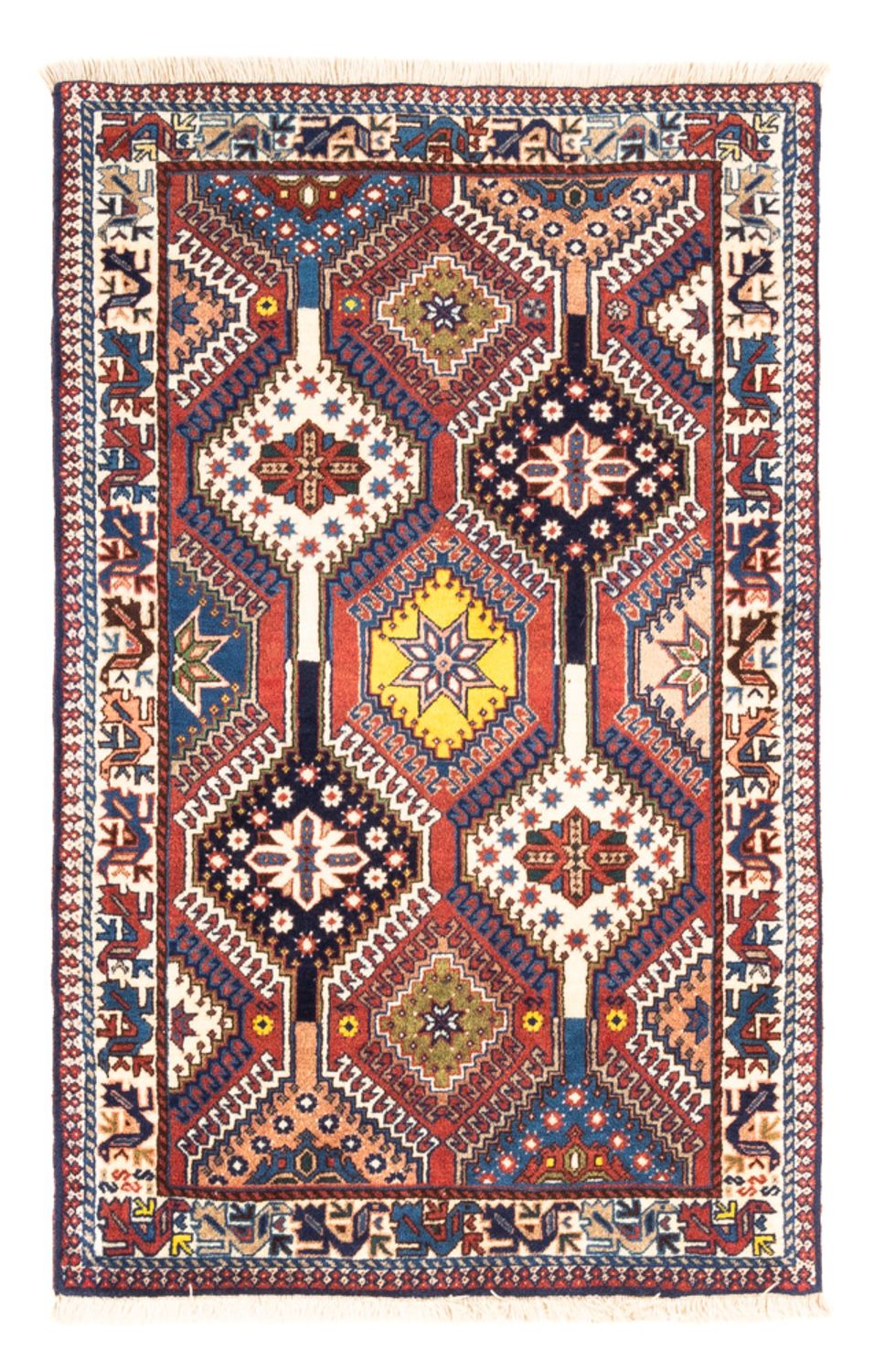 Perserteppich - Nomadic - 128 x 82 cm - mehrfarbig