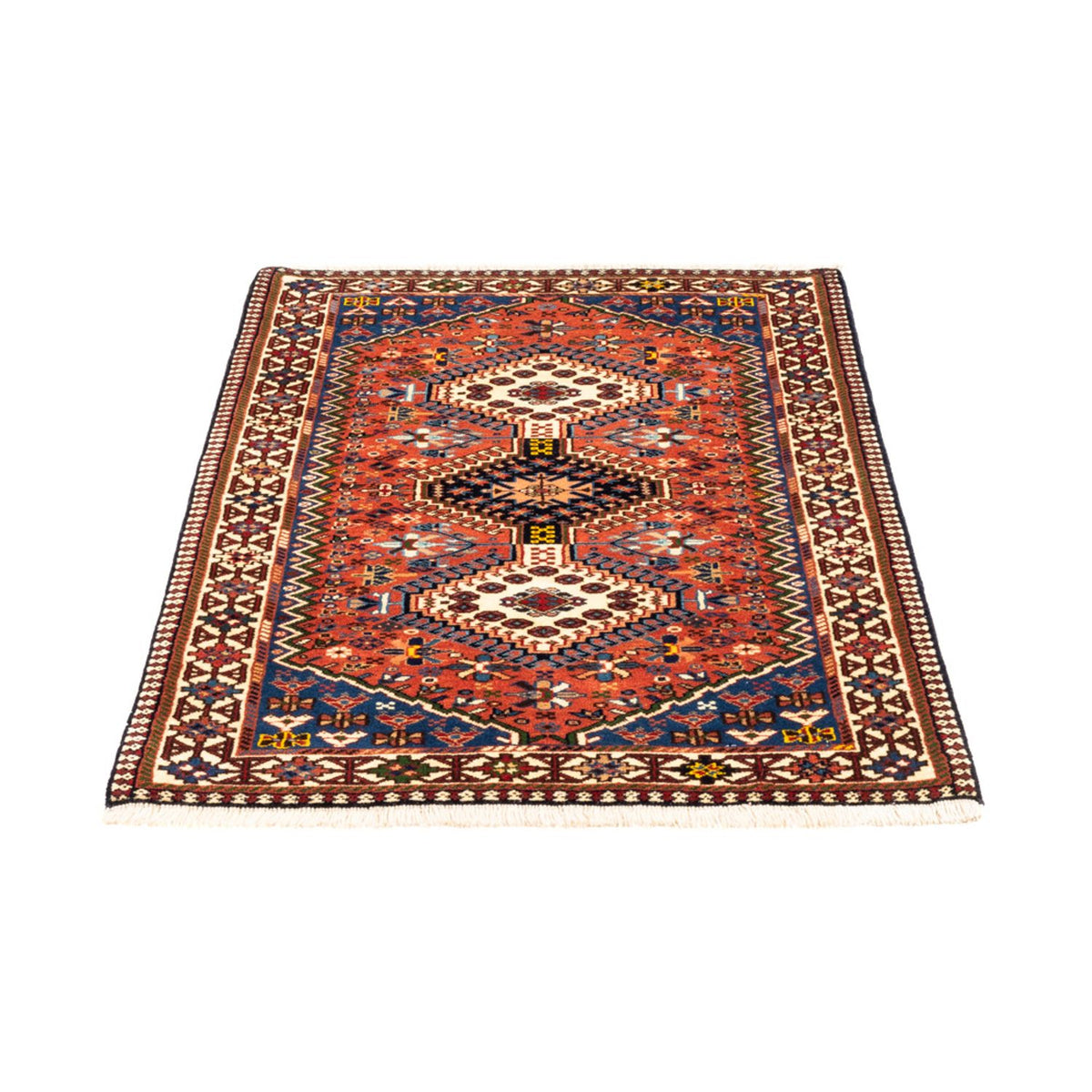 Perserteppich - Nomadic - 133 x 82 cm - rot