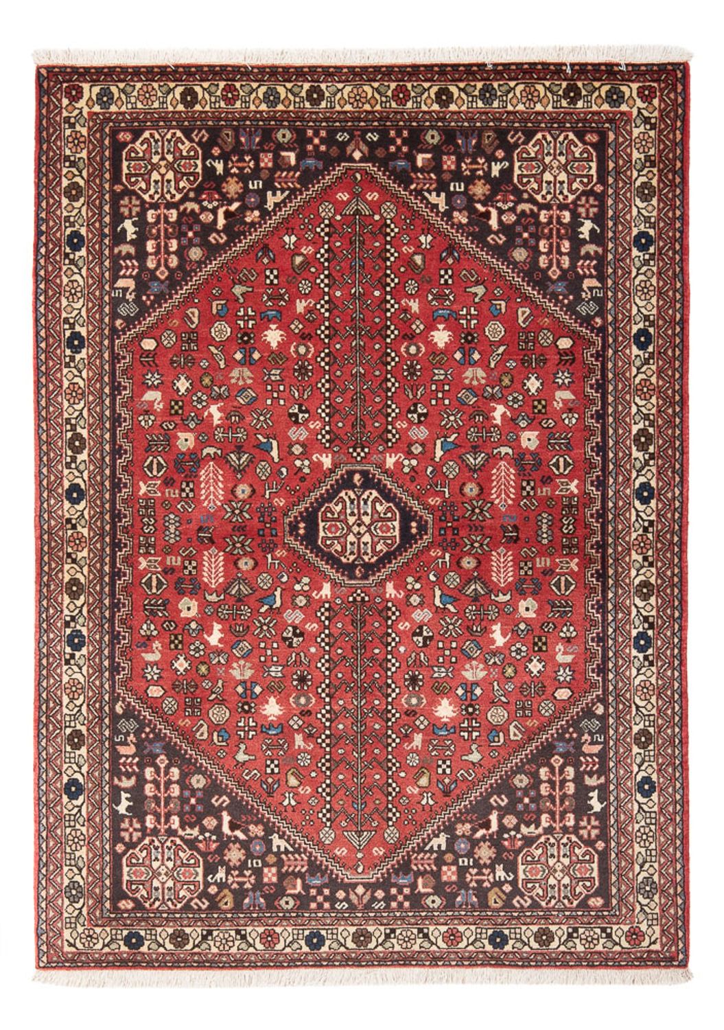 Perserteppich - Nomadic - 150 x 104 cm - rot
