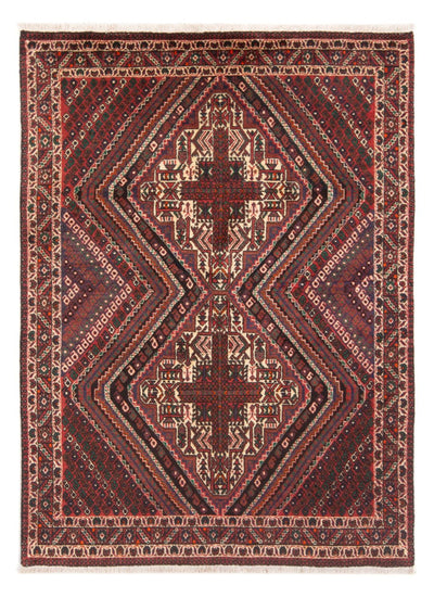 Afshar Sirjan Teppich 120x173cm - Perserteppich - rot