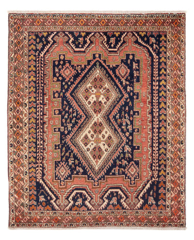 Afshar Sirjan Teppich 133x167cm - Perserteppich - rot
