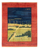 Gabbeh Persisch Teppich 140x180cm - Perserteppich Wollteppich