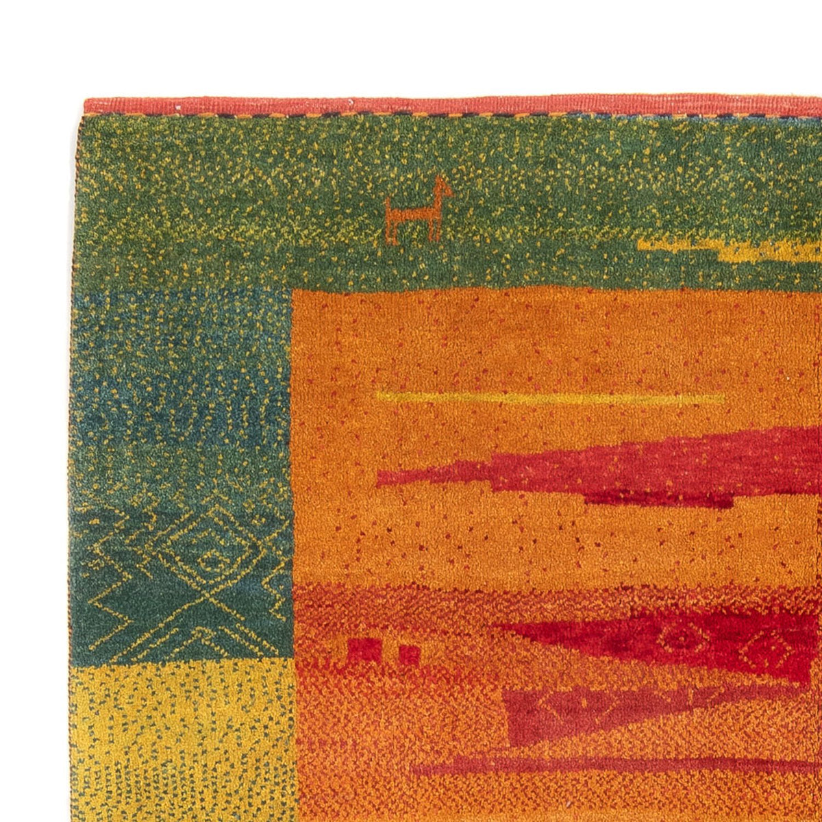 Gabbeh Persisch Teppich 173x218cm - Perserteppich Wollteppich