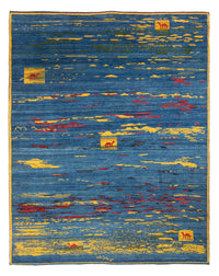 Gabbeh Teppich - Perser - 255 x 214 cm - mehrfarbig