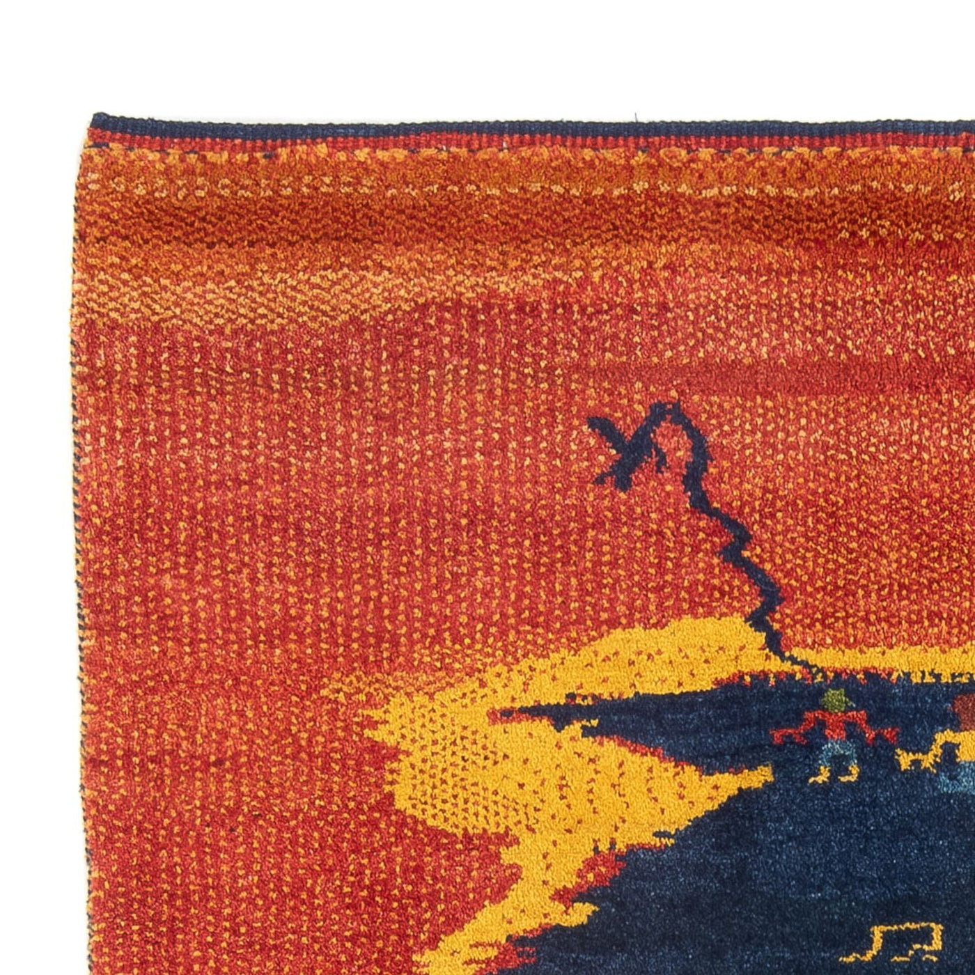 Gabbeh Persisch Teppich 193x150cm - Perserteppich Wollteppich