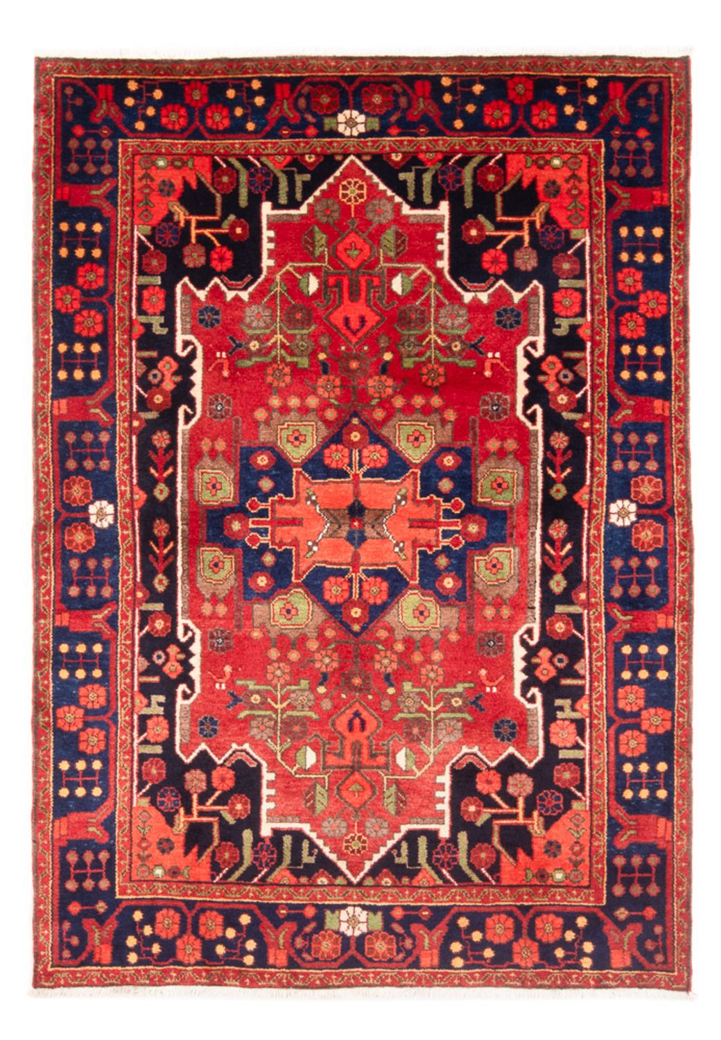 Perserteppich - Nomadic - 207 x 138 cm - rot