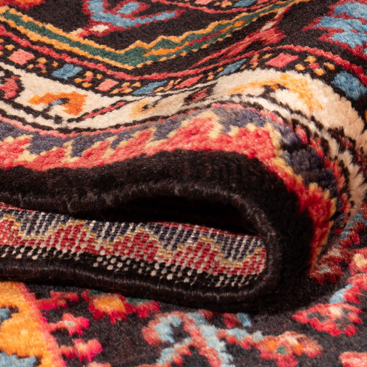 Perserteppich - Nomadic - Royal - 193 x 156 cm - dunkelblau