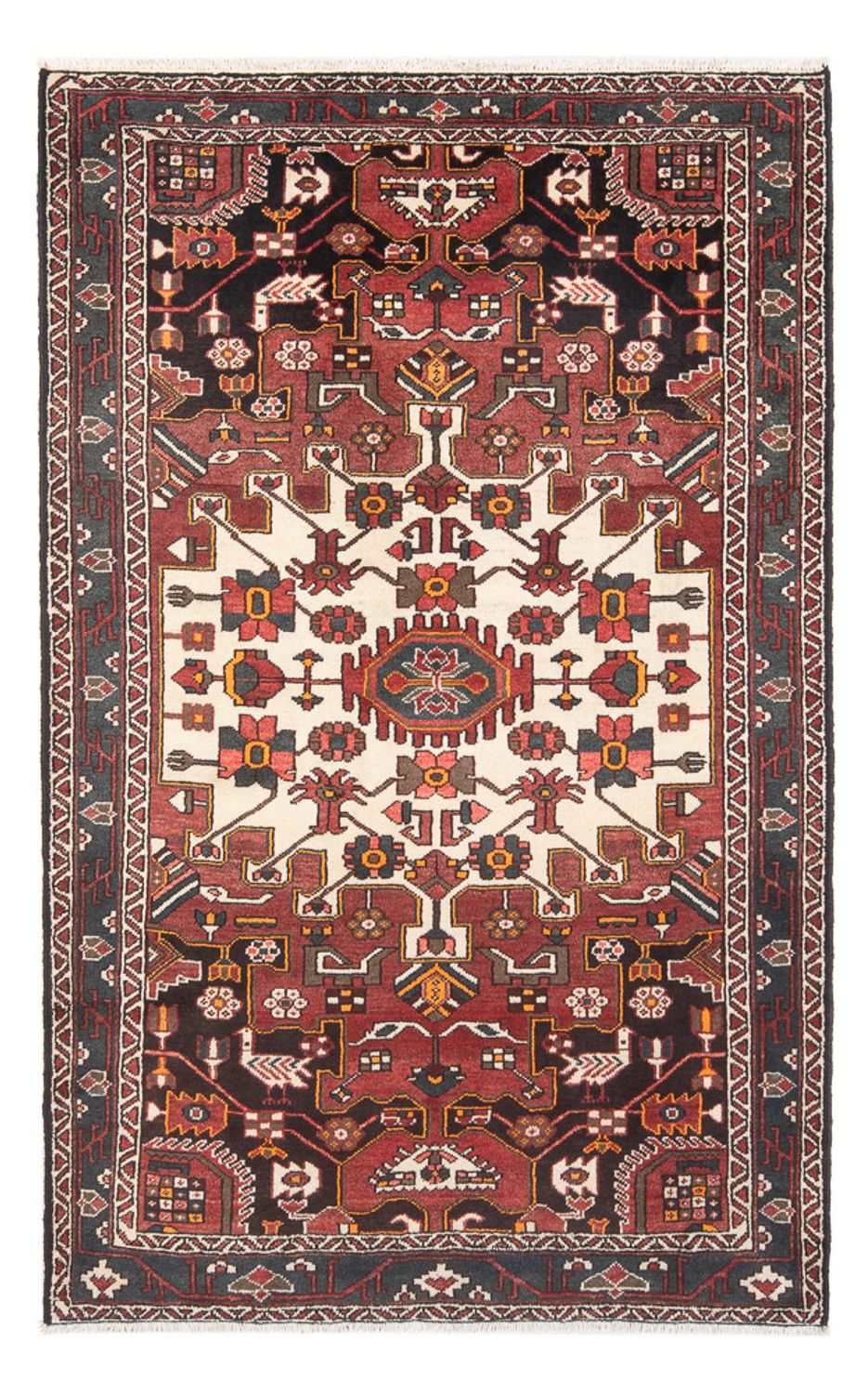 Perserteppich - Nomadic - Royal - 209 x 134 cm - rot