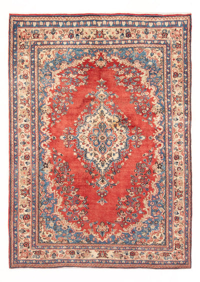 Hamadan Teppich 129x198cm - Perserteppich - rot