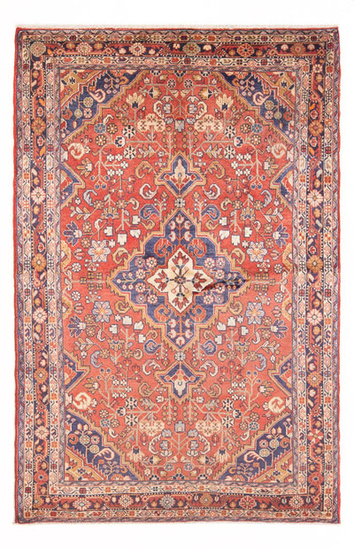 Hamadan Teppich 126x208cm - Perserteppich - rot