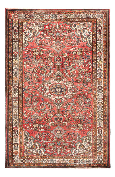 Hamadan Teppich 142x225cm - Perserteppich - rot