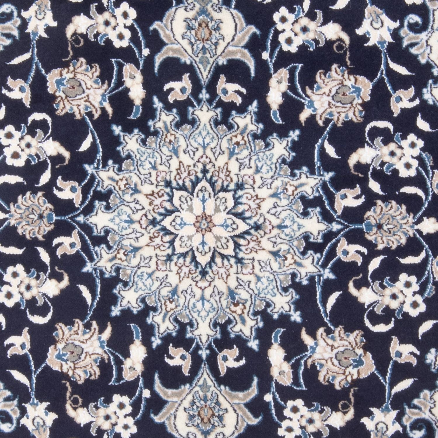 Perserteppich - Nain - Royal - 202 x 146 cm - dunkelblau