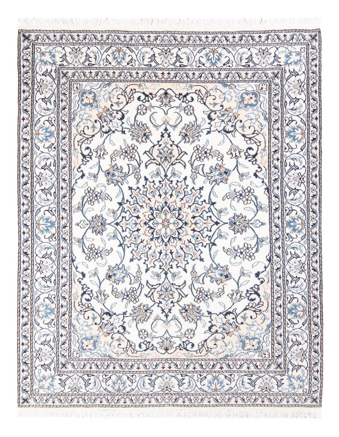 Perserteppich - Nain - Royal - 190 x 148 cm - creme