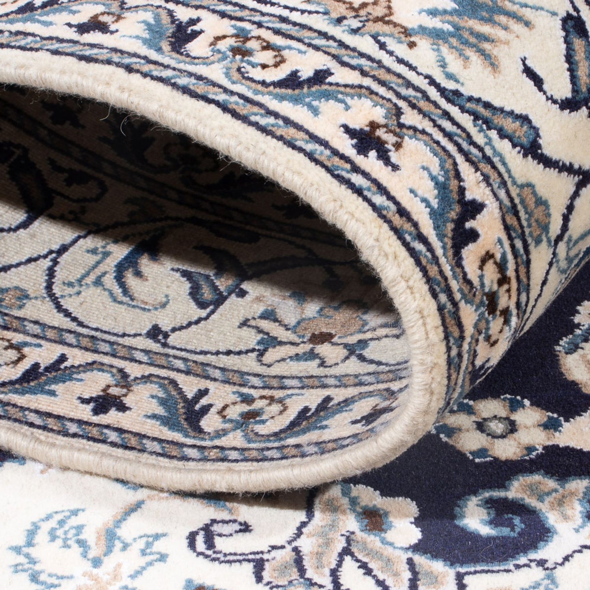 Perserteppich - Nain - Royal - 203 x 147 cm - dunkelblau