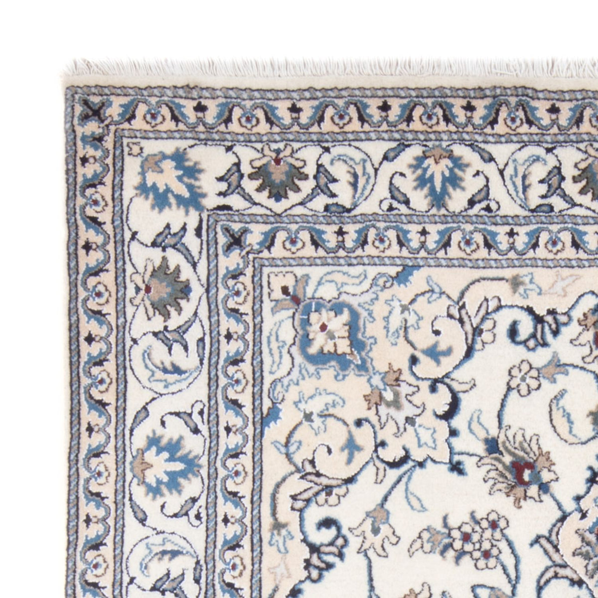 Perserteppich - Nain - Royal - 195 x 152 cm - creme