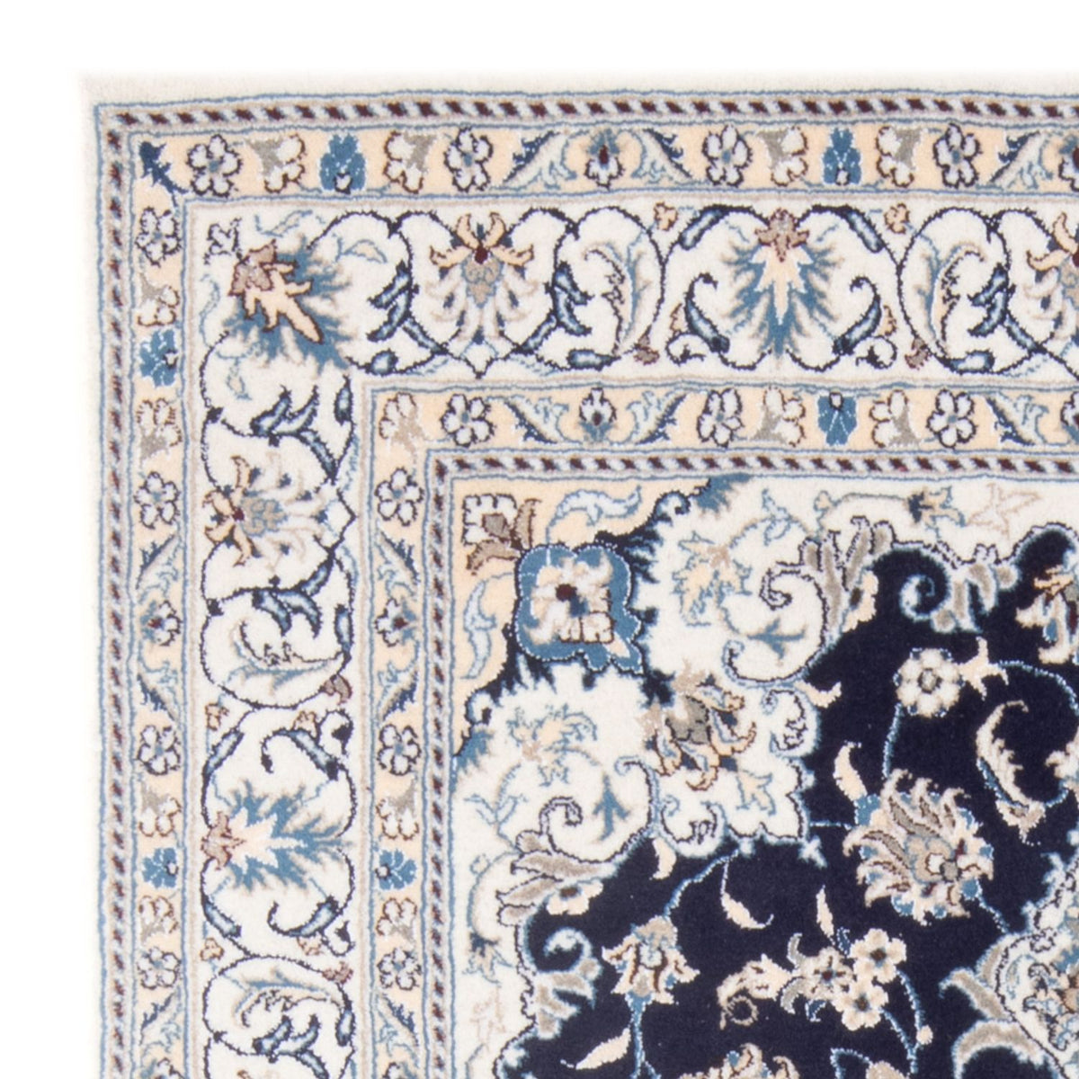 Perserteppich - Nain - Royal - 200 x 145 cm - dunkelblau