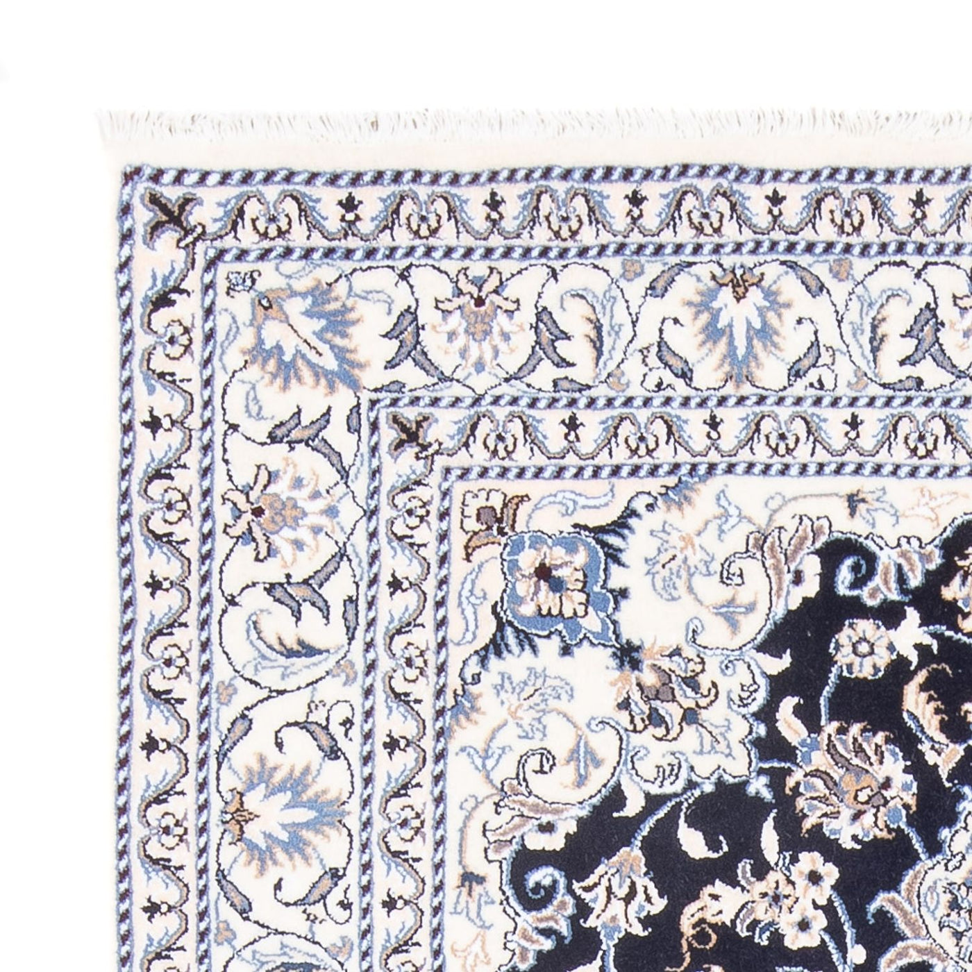 Perserteppich - Nain - Royal - 207 x 145 cm - dunkelblau