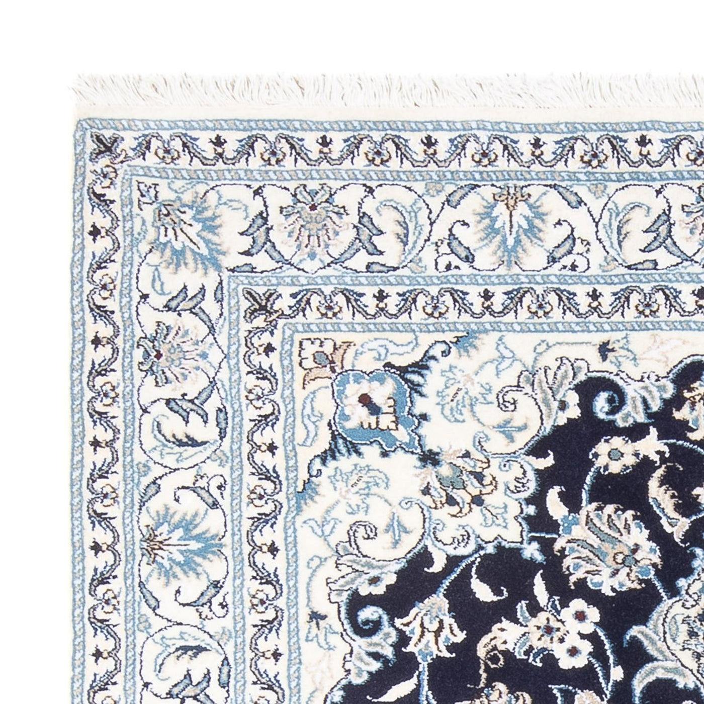 Perserteppich - Nain - Royal - 205 x 146 cm - dunkelblau