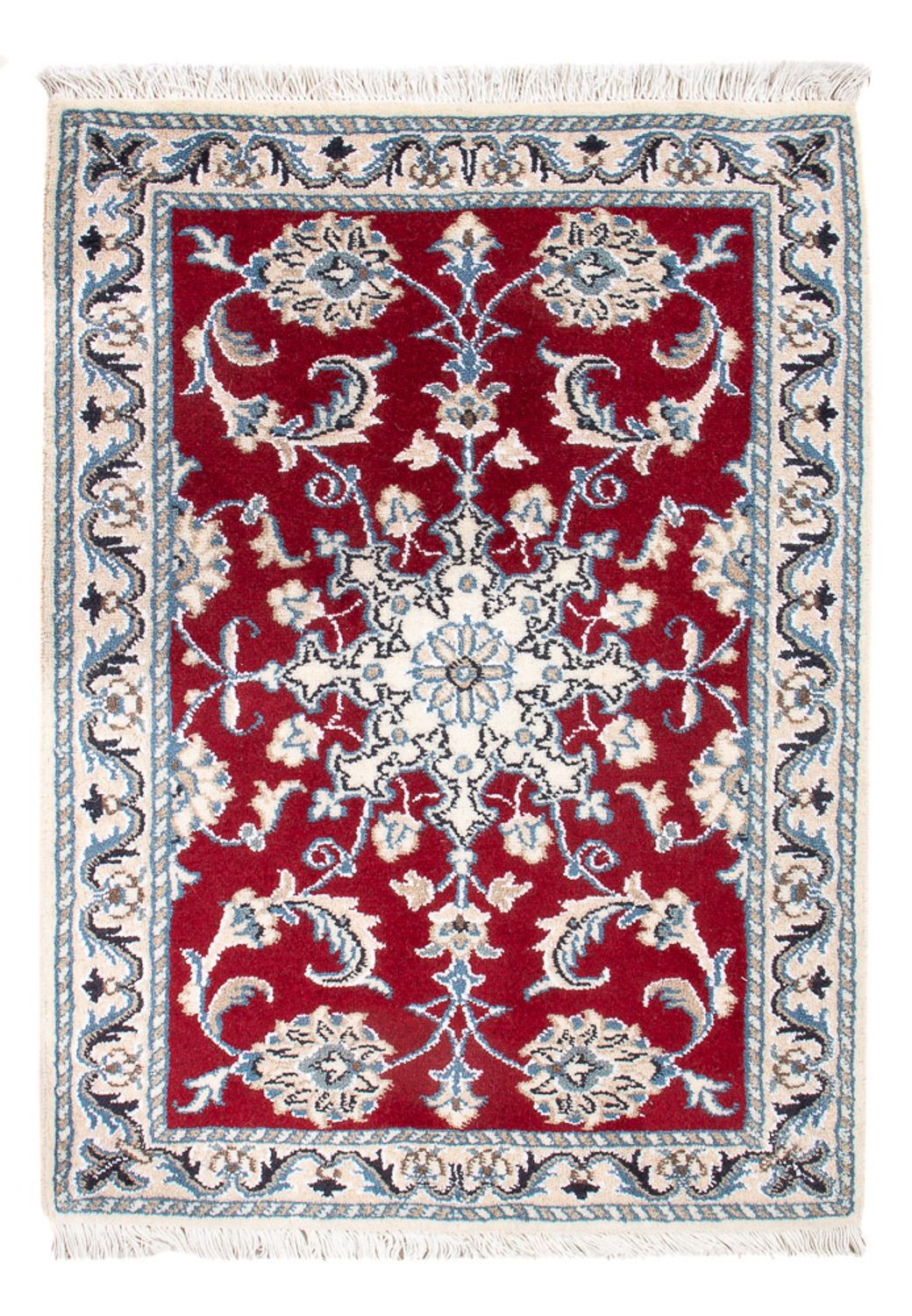 Perserteppich - Nain - Royal - 90 x 60 cm - rot