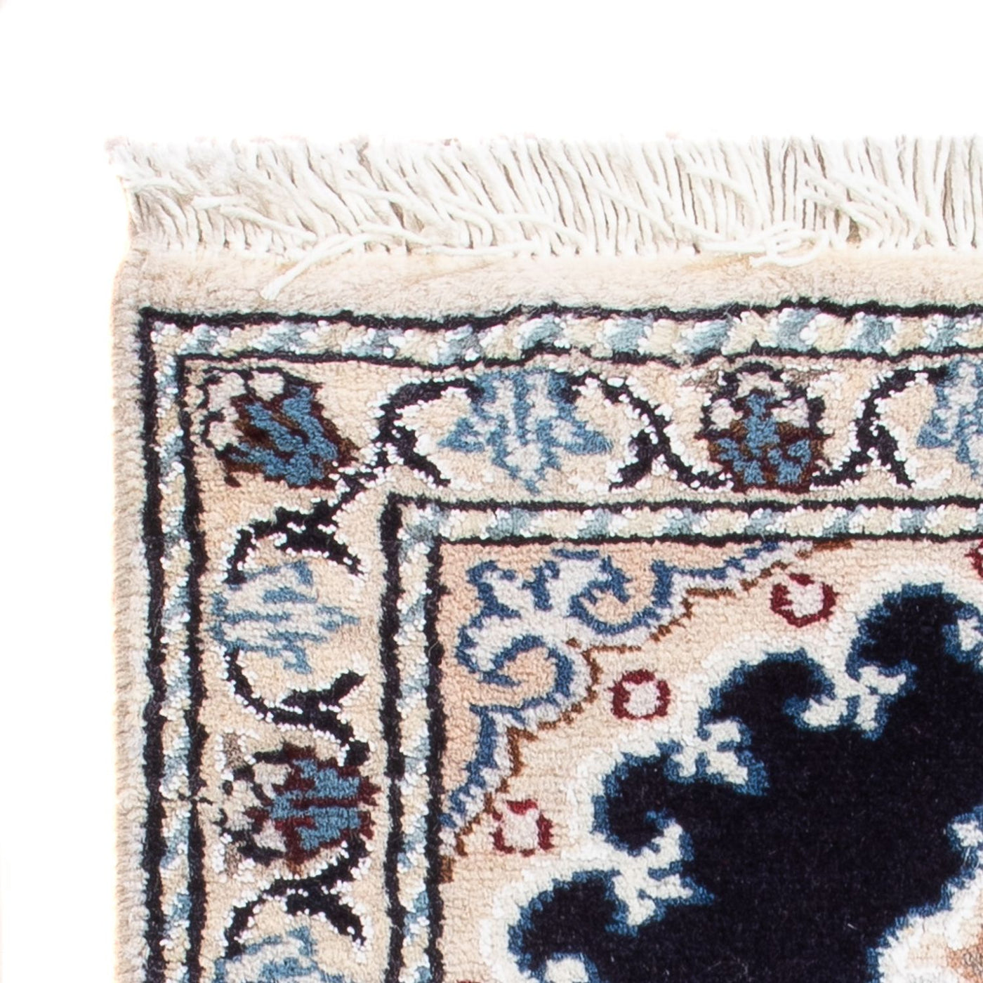 Perserteppich - Nain - Royal - 60 x 40 cm - dunkelblau