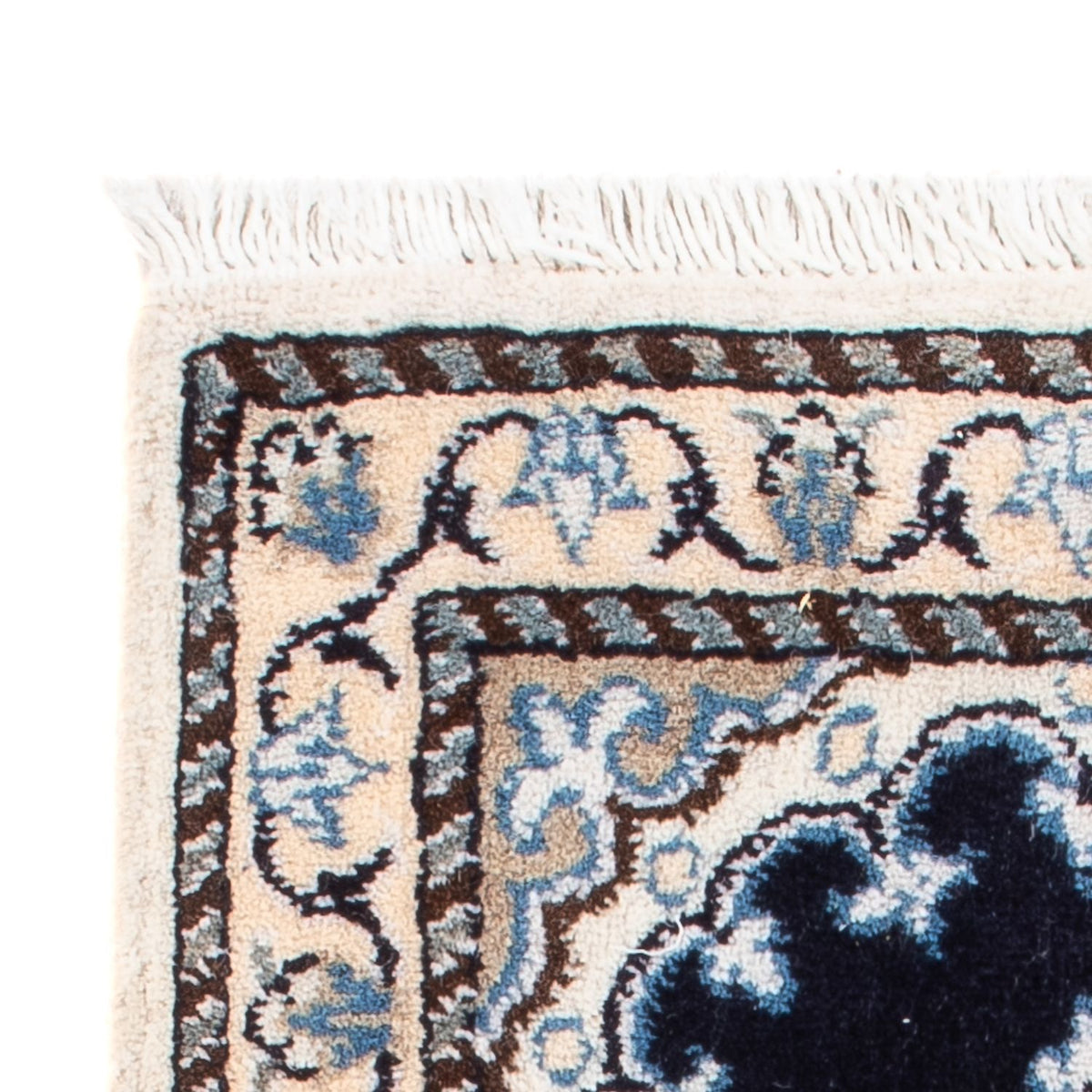 Perserteppich - Nain - Royal - 40 x 60 cm - dunkelblau