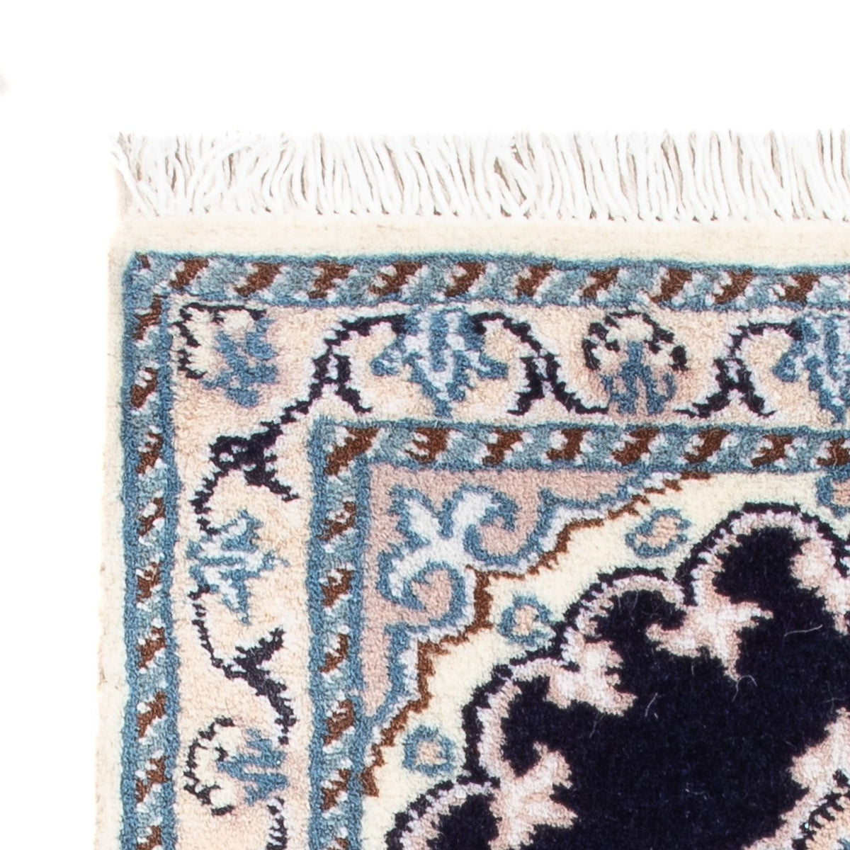 Perserteppich - Nain - Royal - 60 x 40 cm - dunkelblau