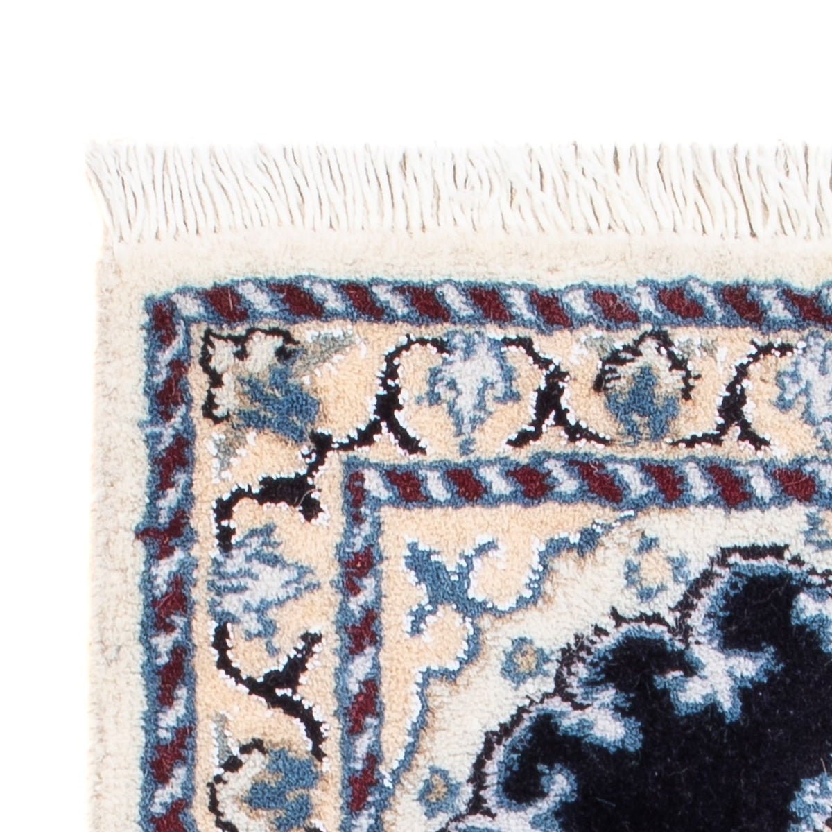 Perserteppich - Nain - Royal - 40 x 60 cm - dunkelblau